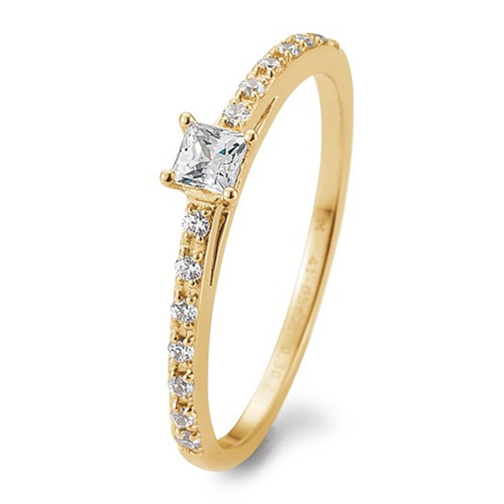 Breuning Verlobungsring Antragsring Gelbgold Princess Brillant 41/05671