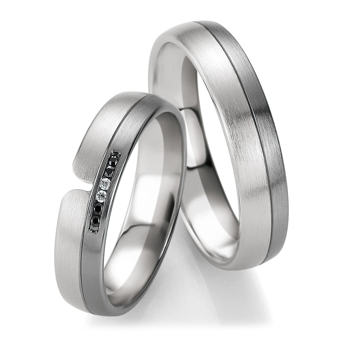 Breuning Trauringe Weißgold & Graugold 48/06403 & 48/06404