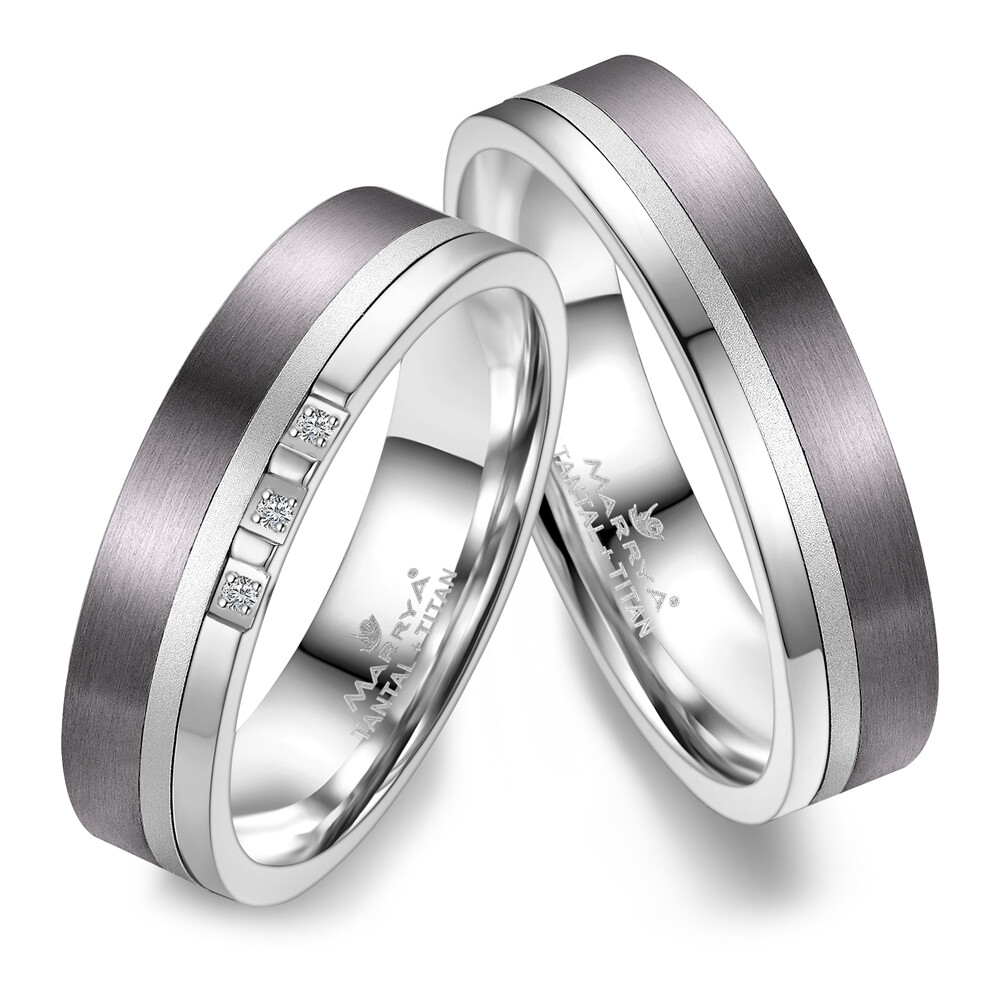 Trauringe Partnerringe Tantal Titan Marrya TA-02