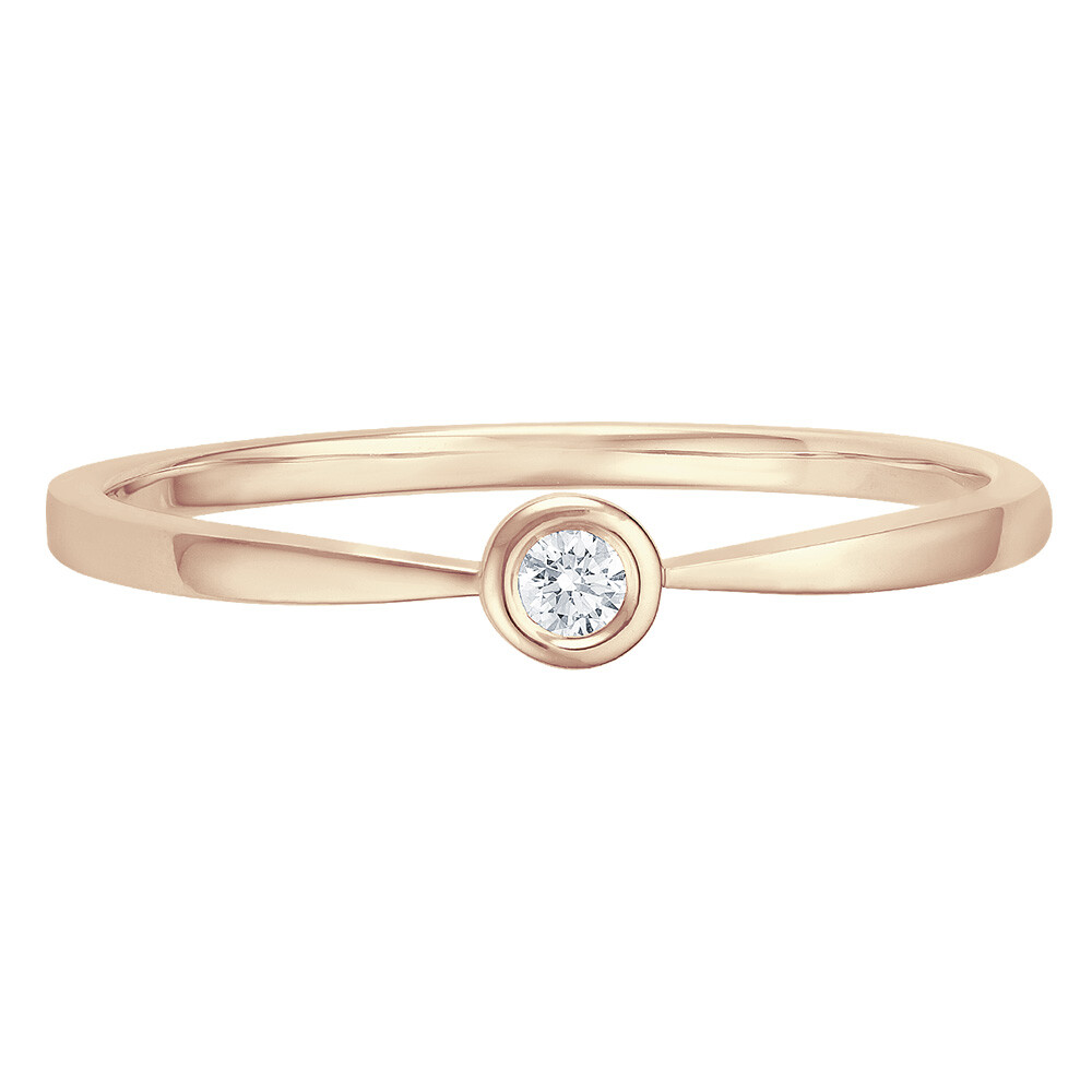 Solitär Ring Roségold Brillant bella luce EH004515