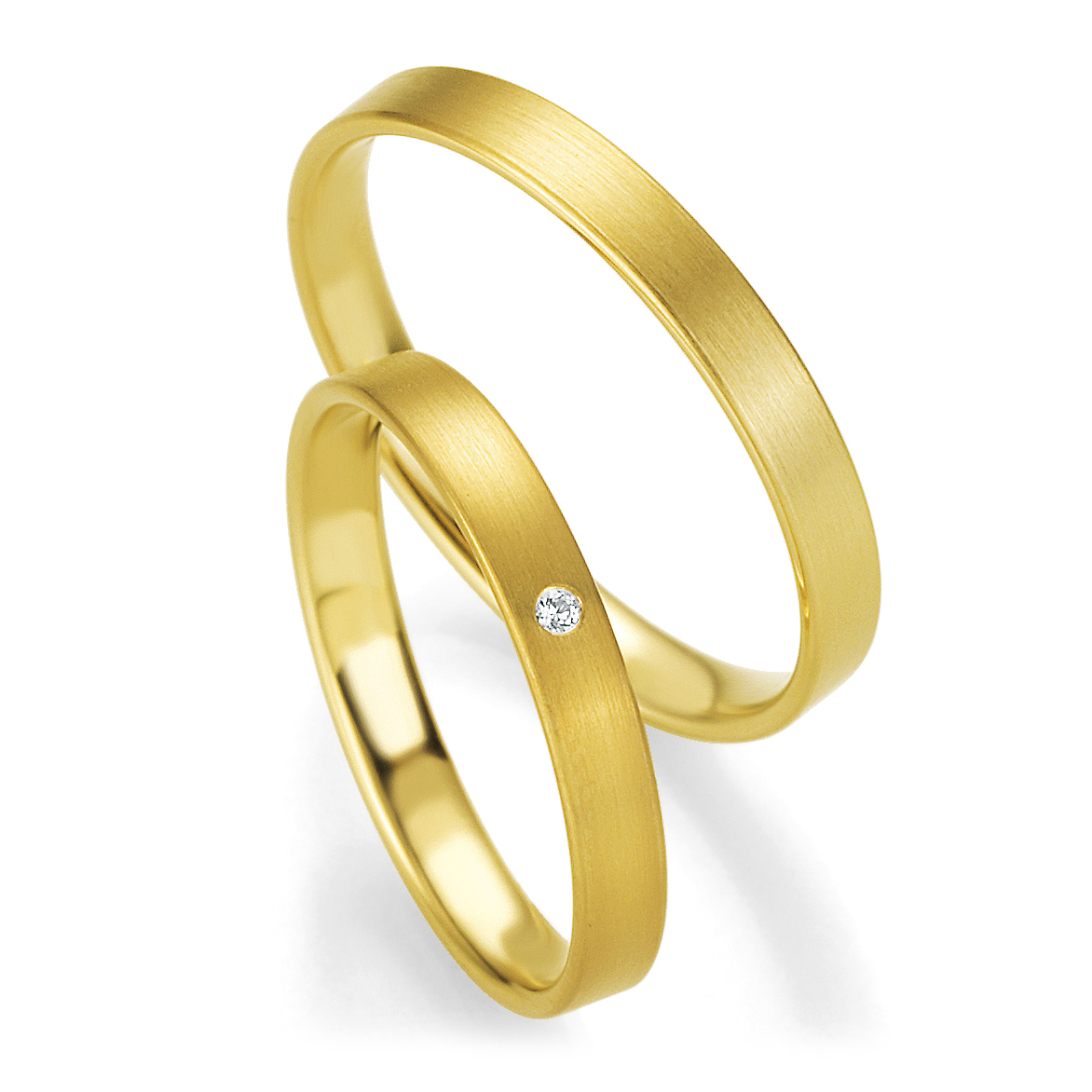 Breuning Trauringe Gelbgold Profil Light 48/04401 & 48/14401