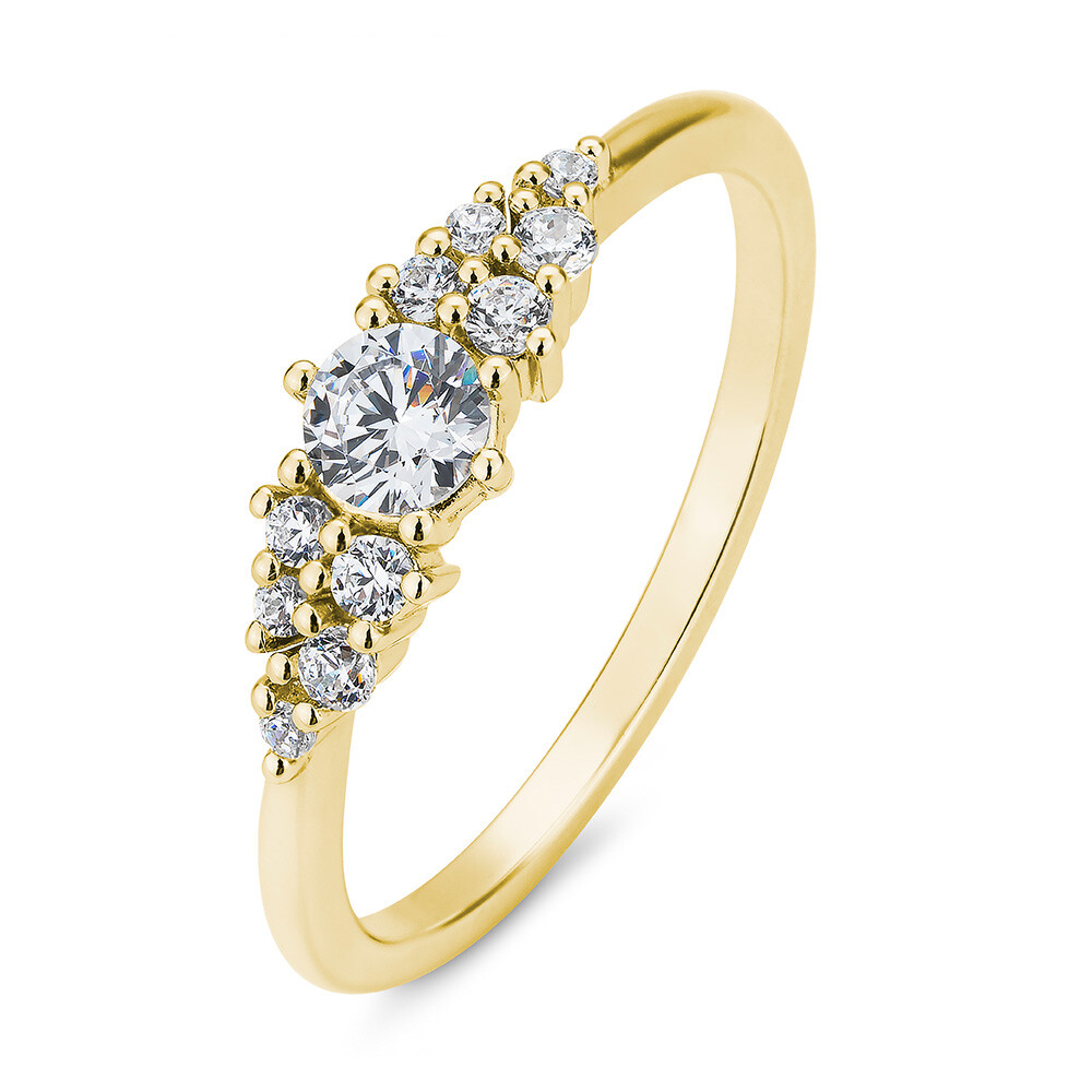 Diamantring Brillant Gelbgold Lab-Grown Breuning 41/06458
