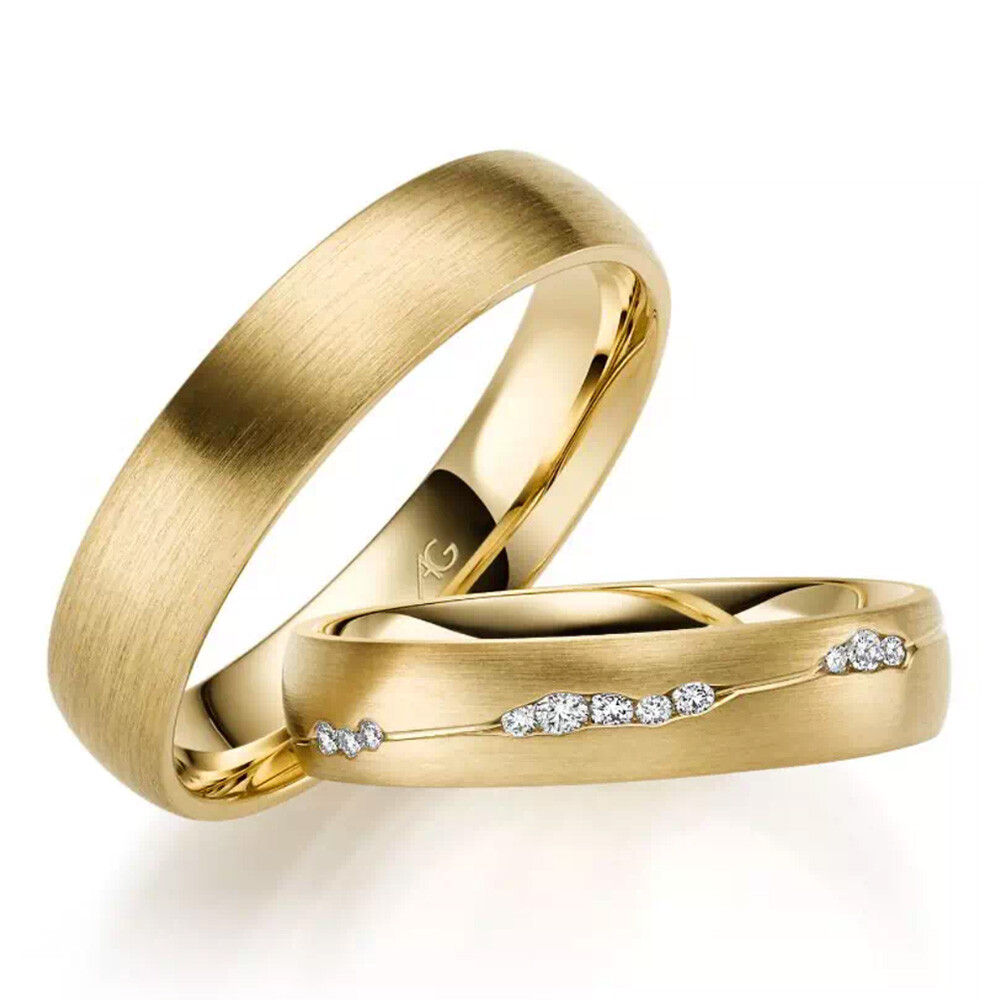 Gerstner Trauringe Gelbgold Brillant 4/31282/4.5 & 31282/5