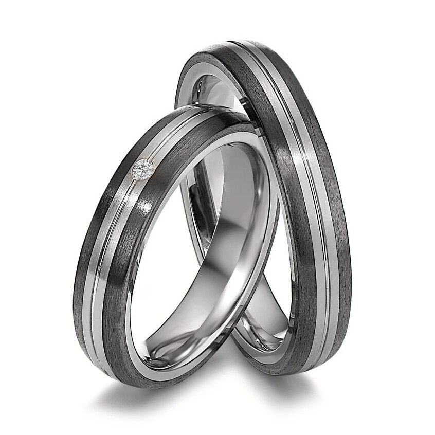 Trauringe Carbon Titan Brillant TitanFactory 52687