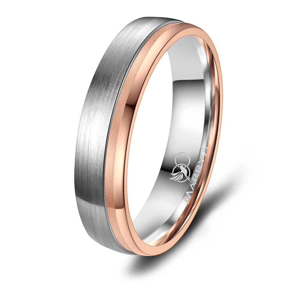Trauring Partnerring Titan Roségold Marrya TI-39