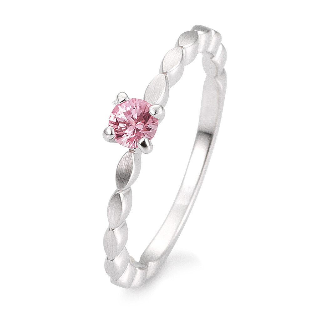 Breuning Verlobungsring Safir Pink Weißgold 585 42/03331