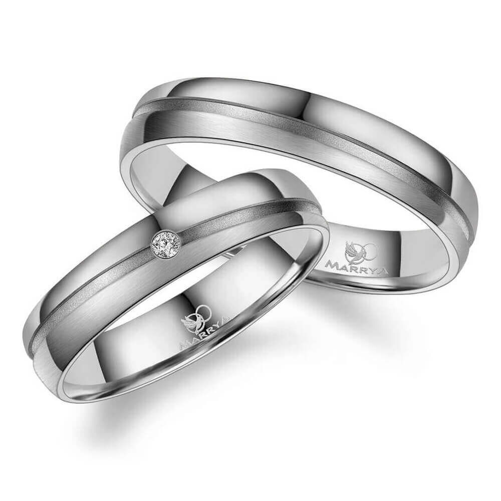 Trauringe Partnerringe Brillant Titan Marrya TI-46