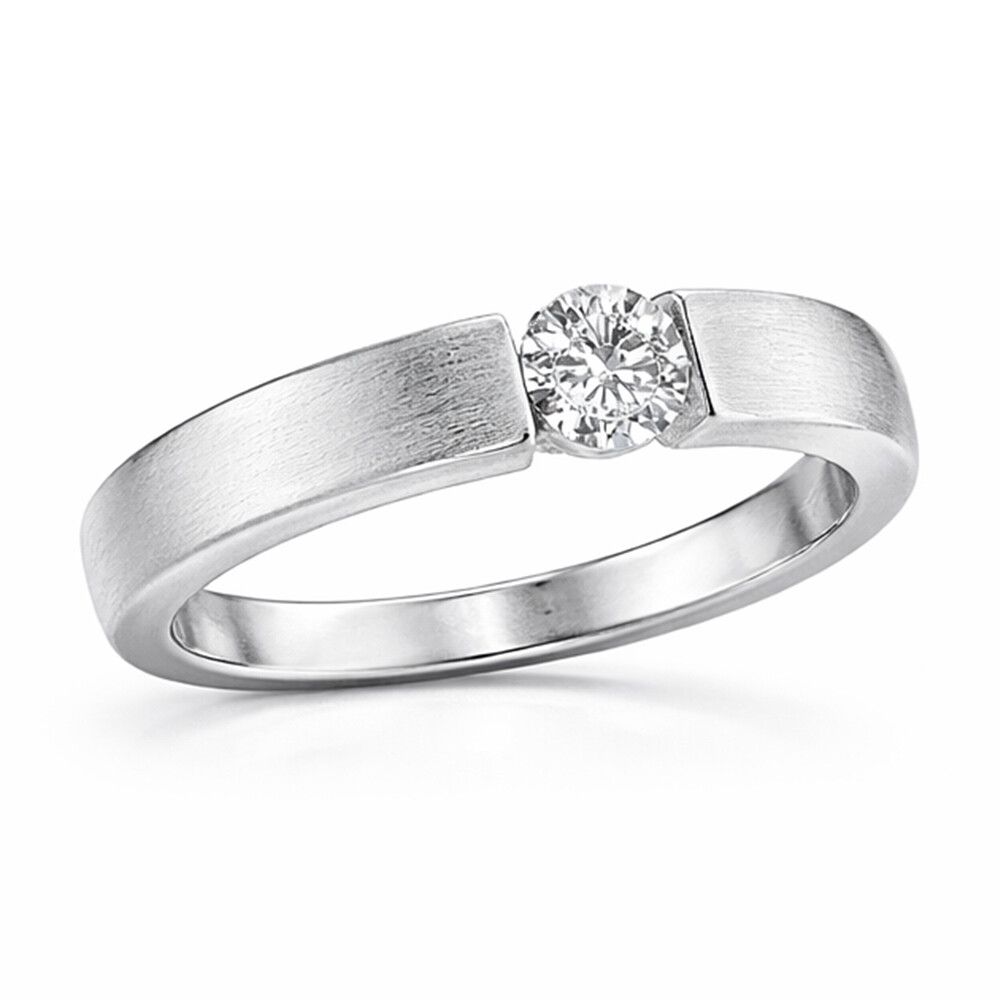 Antragsring Solitär Silber 925 rhodiniert RZ00012