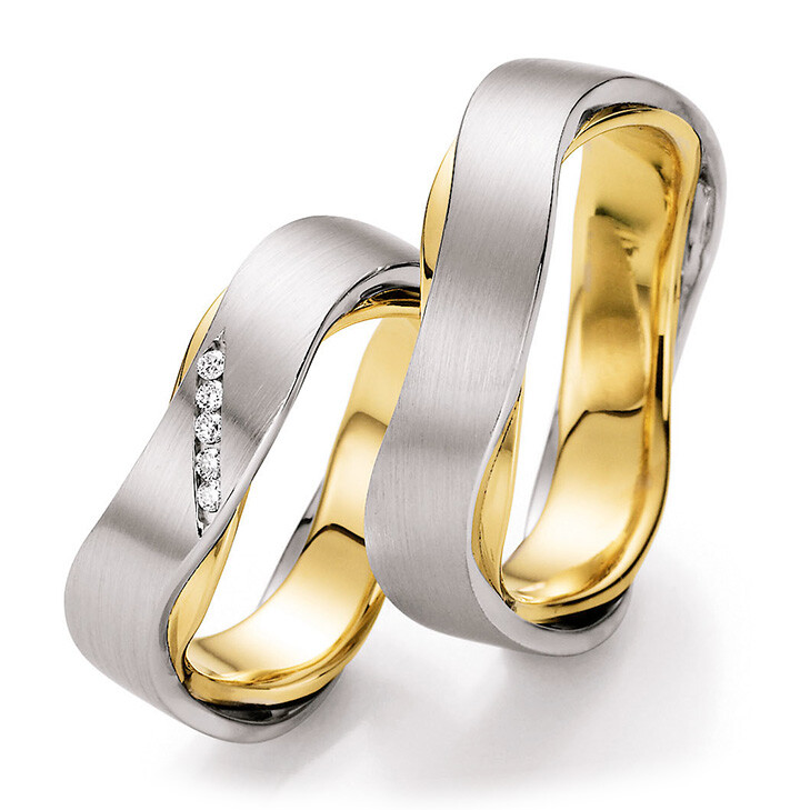 Ruesch Trauringe Bicolor Sensation 66/10530 & 66/10540