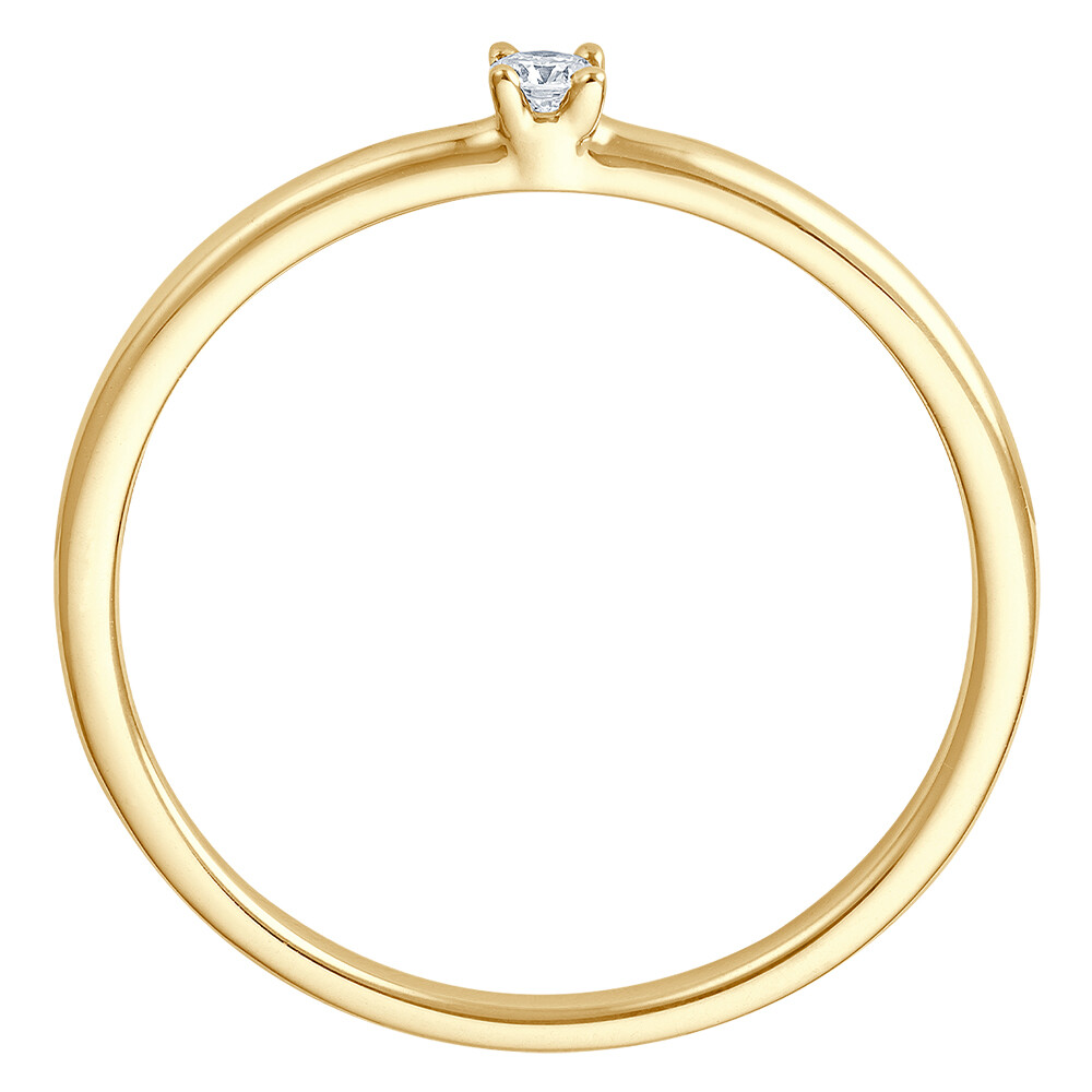 bella luce Solitaire Gelbgold Brillant 0.040 ct. w/si stehend