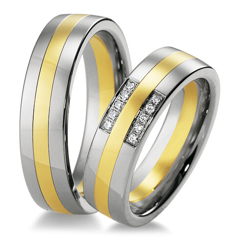 Breuning Trauringe Weißgold & Gelbgold 48/03630 & 48/03631