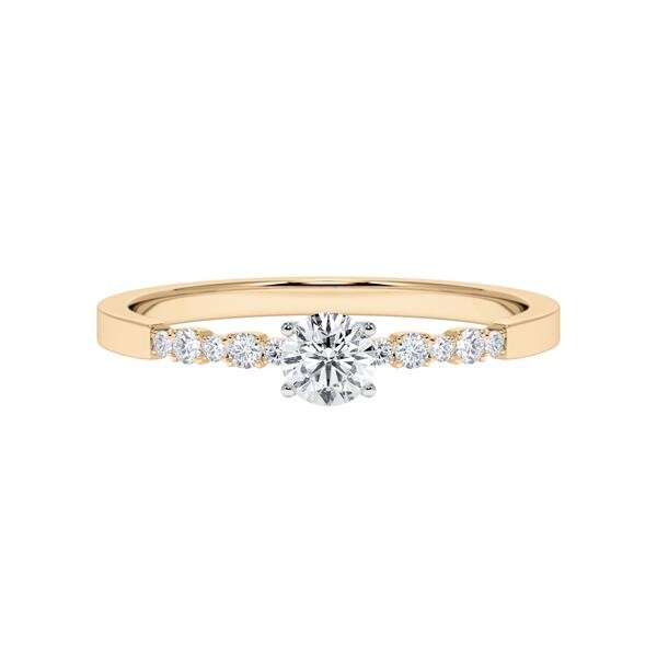 Diamantring Roségold 585 & Platin 950 Brillant zus. 0,320ct. Rubin RU-1791