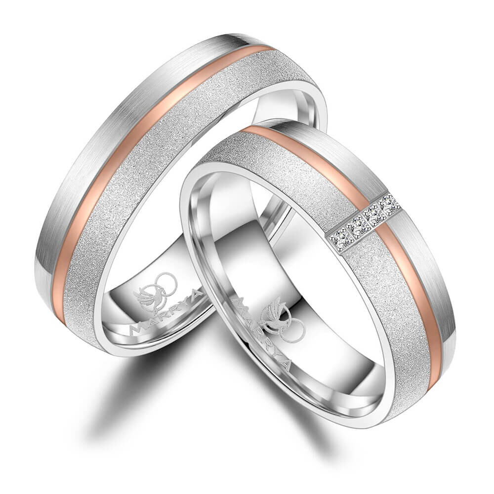 Trauringe Partnerringe Silber & Gold Marrya SG-A-07