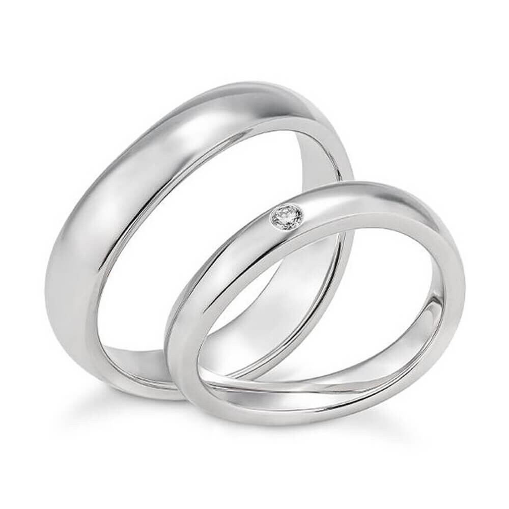 Partnerringe Silber 925 Lab Grown Breuning 44-980250/26