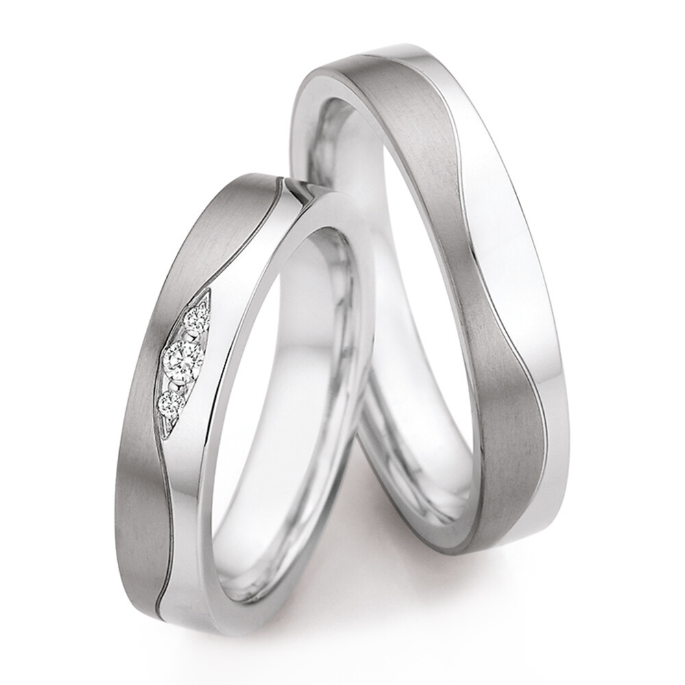 Eheringe Steel Titan Brillant Ruesch 68/20030 & 68/20040