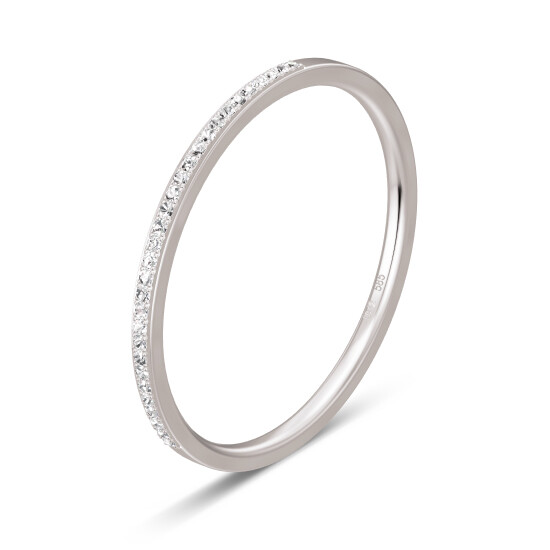 Memoire Ring Weißgold Lab Grown Brillant Breuning 41-05643