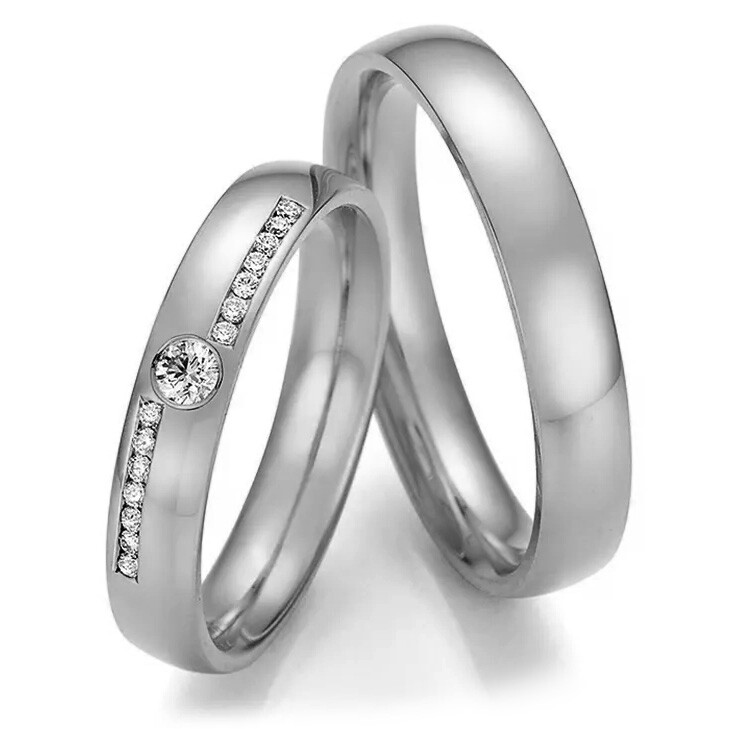 Collection Ruesch Trauringe Palladium 66/60070 & 66/60080