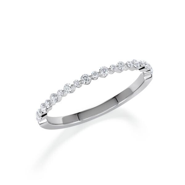 Memoire-Ring Platin 600 Brillant zus. 0,169 ct. Rubin RU-1801