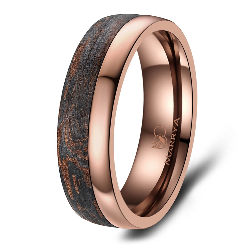 Herrenring Carbon Bronce Design Marrya CB-04