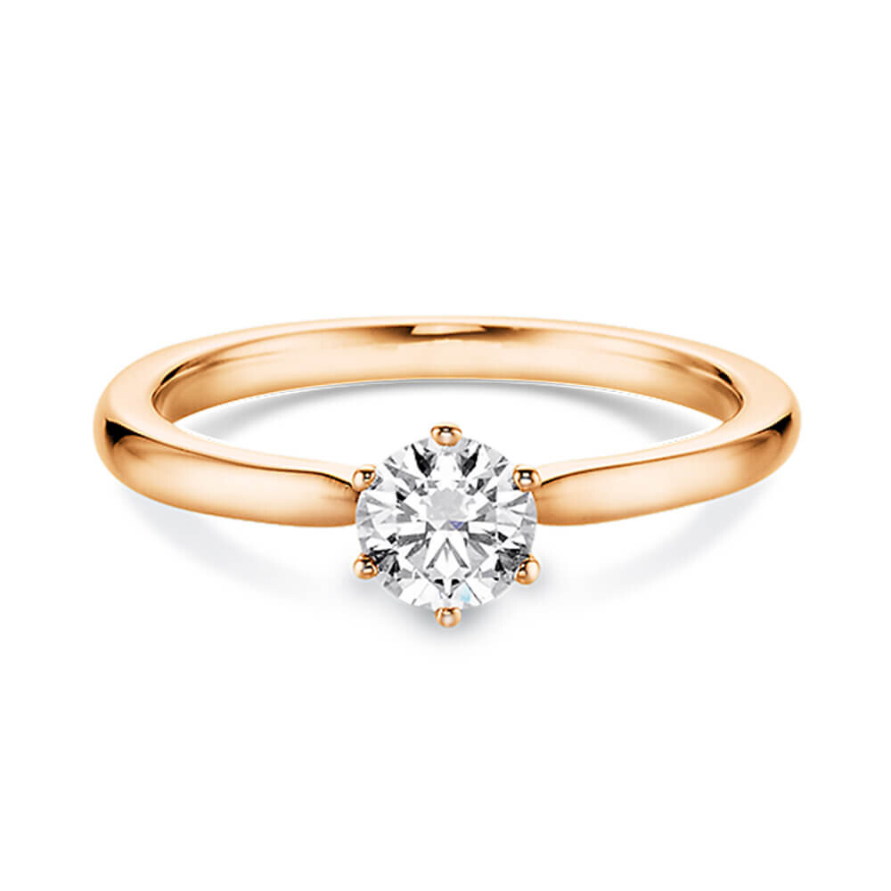 Verlobungsring Rotgold mit Diamant Dettinger 26932