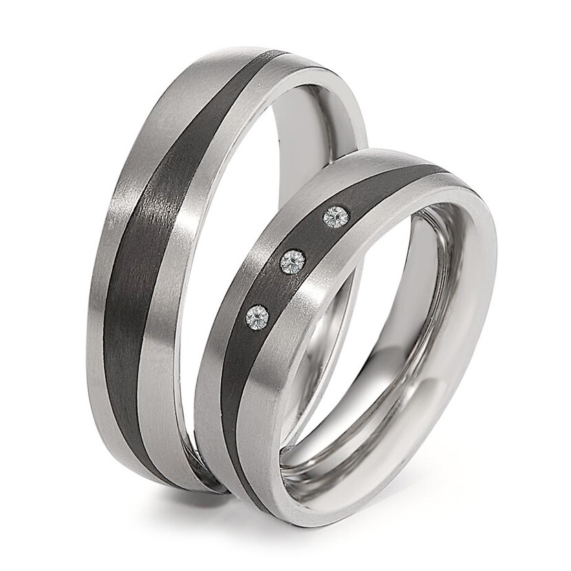 Trauringe Carbon Titan Brillant TitanFactory 52686