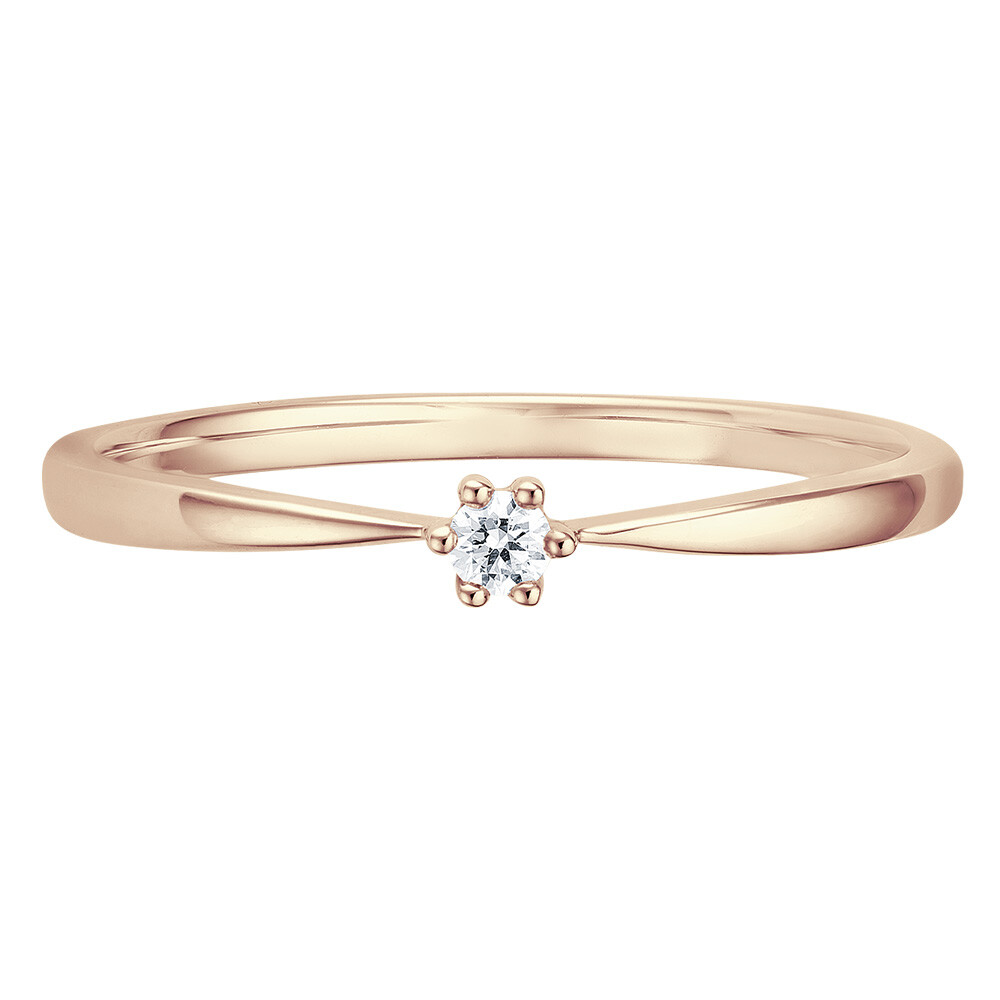 Solitär Ring Roségold Brillant bella luce EH004512