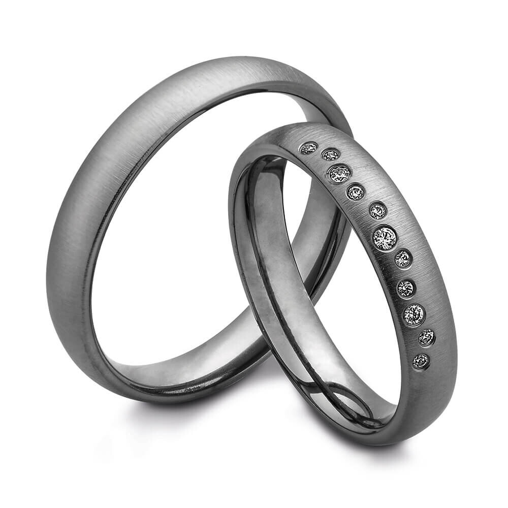 Tantal Eheringe matt Breuning 48/09501 & 48/09502