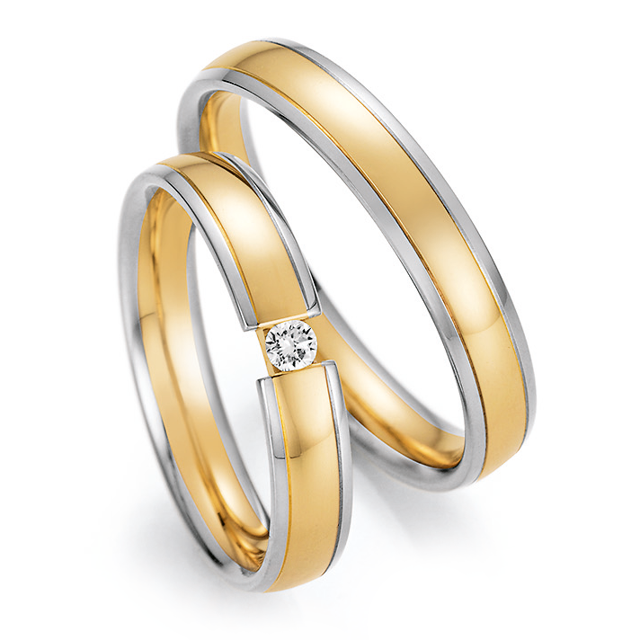 Trauringe Bicolor Honeymoon Ruesch 66/46150 & 66/46160