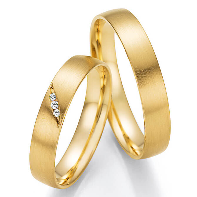 Collection Ruesch Trauringe Eheringe Gelbgold Brillant 66/61130 & 66/61140