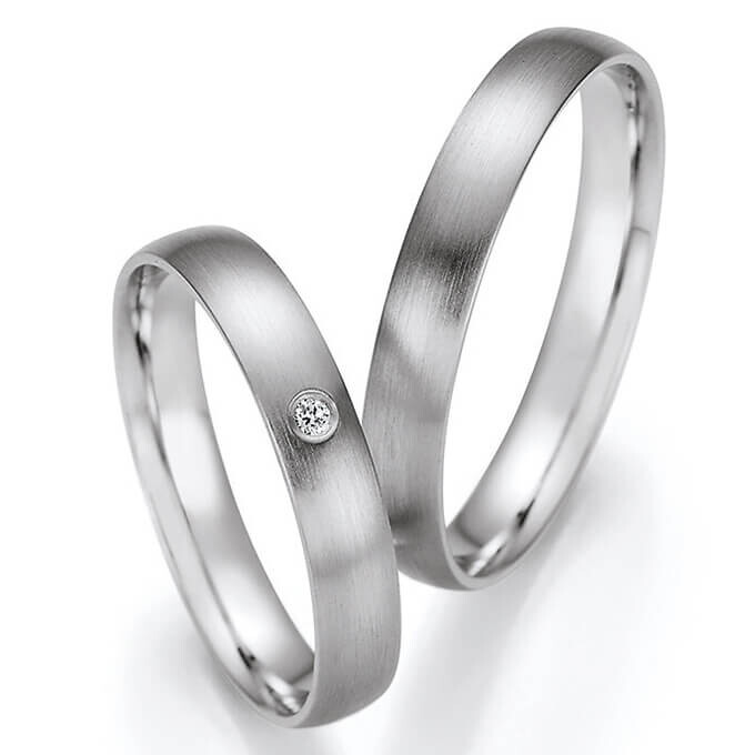 Collection Ruesch Trauringe Eheringe Palladium Brillant 66/61050 & 66/61060