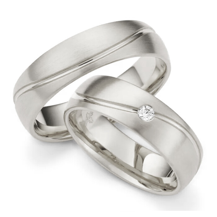 Max Kemper Trauringe Silber 925 Brillant 70109