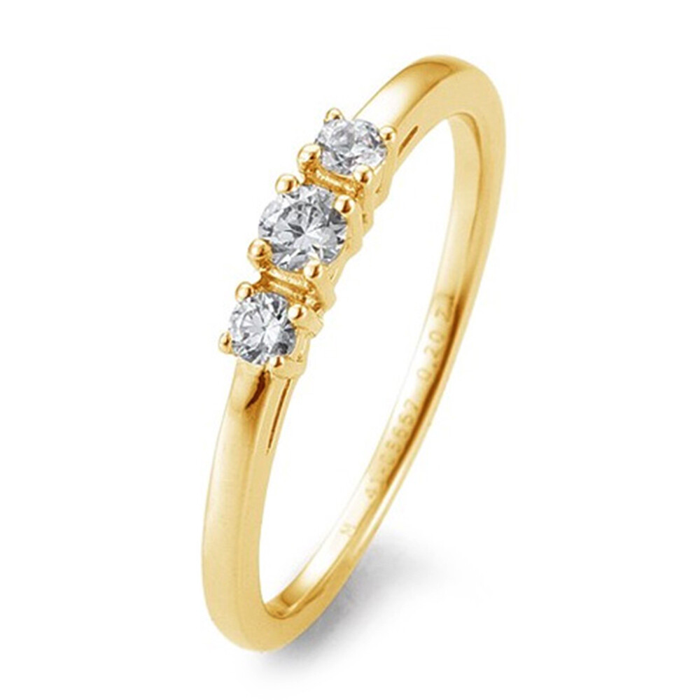 Breuning Verlobungsring Gelbgold 3 Brillanten 41/05667
