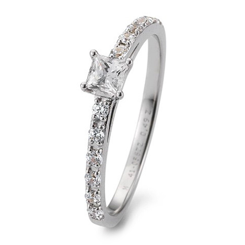 Breuning Verlobungsring Antragsring Weißgold Princess Brillant 41/05672