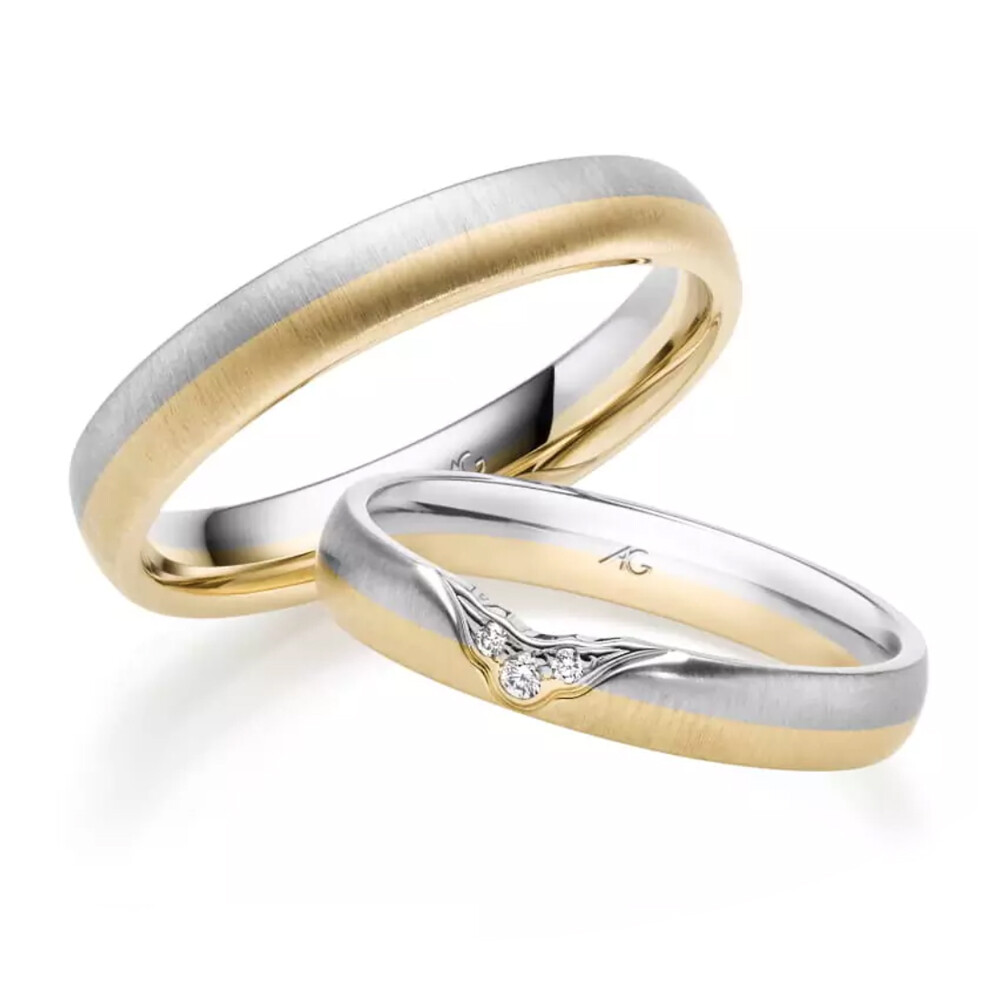 Eheringe mehrfarbig Gold Brillant Gerstner 31488