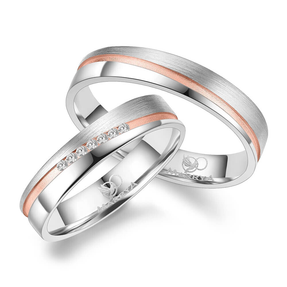 Trauringe Partnerringe Silber & Gold Marrya SG-A-10