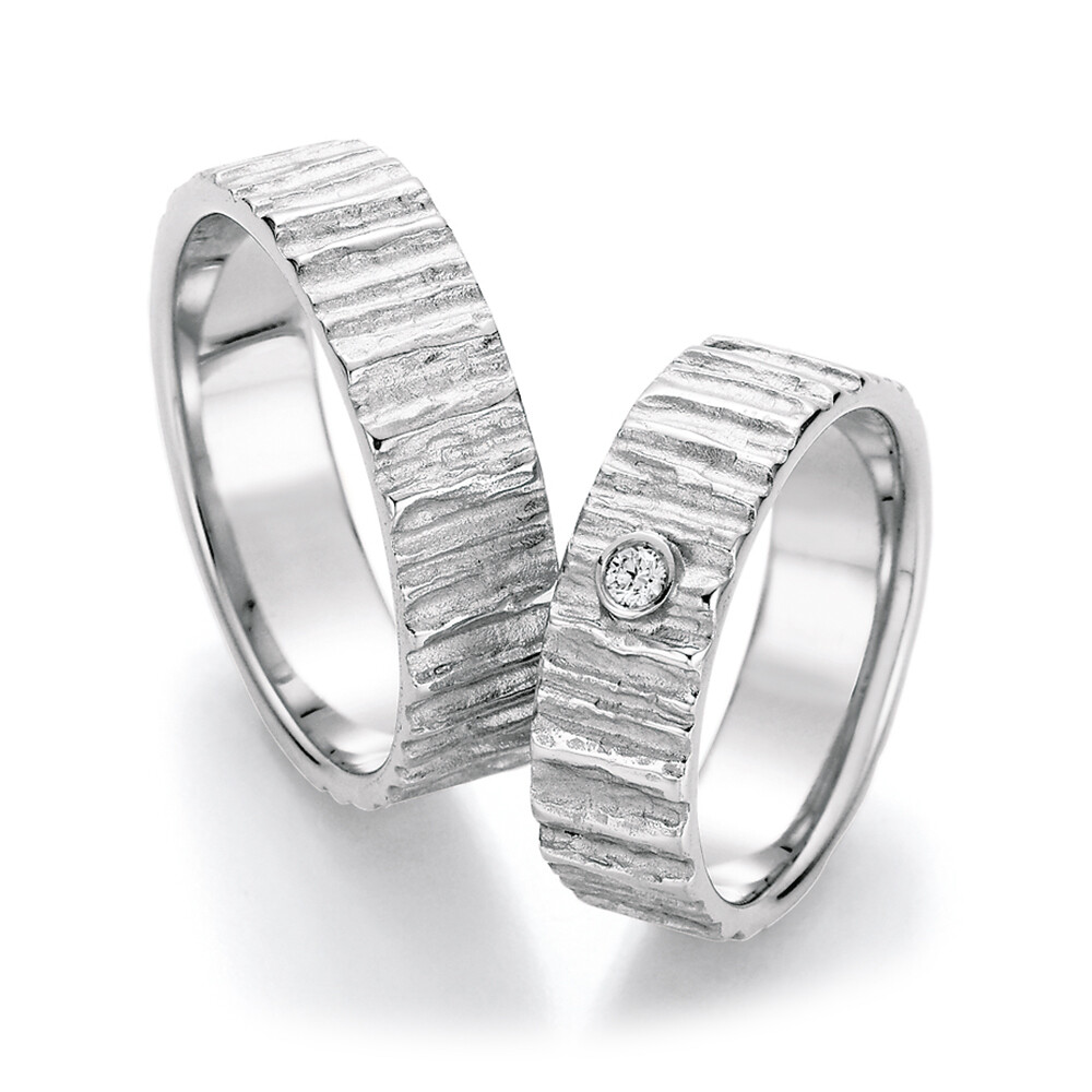 Ruesch Trauringe Weißgold 66/52050 & 66/52060