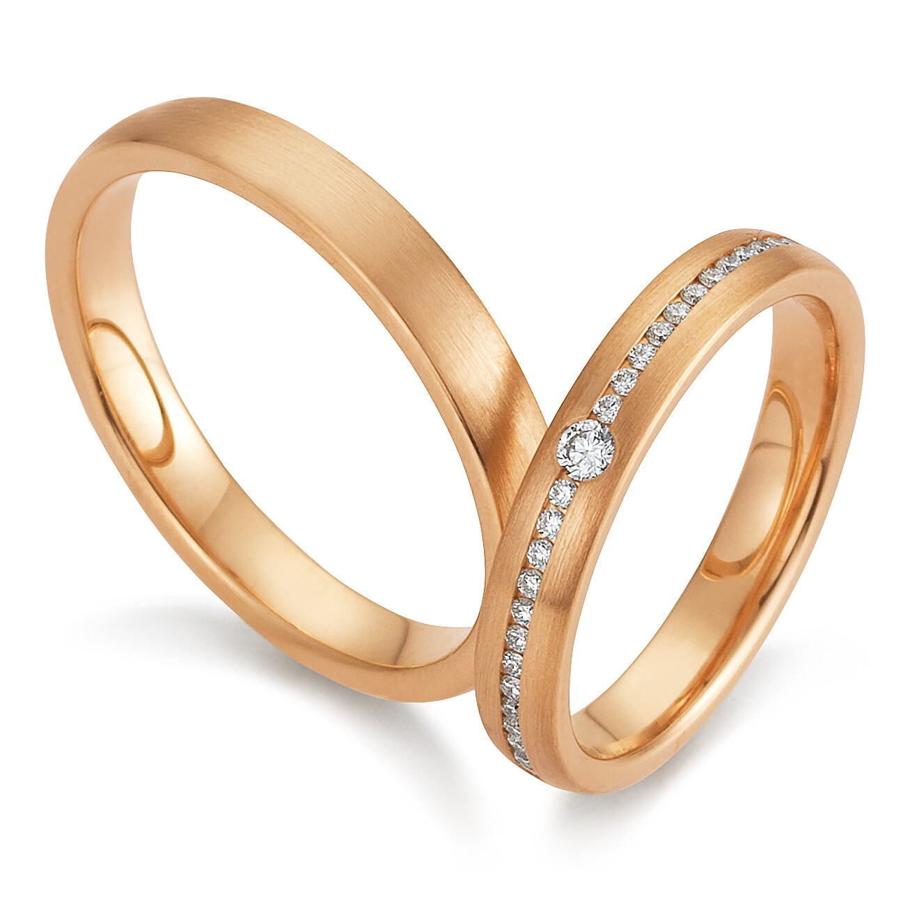 Gerstner Trauringe 4/28506/3.5 & 28506/3.5 aus Rotgold