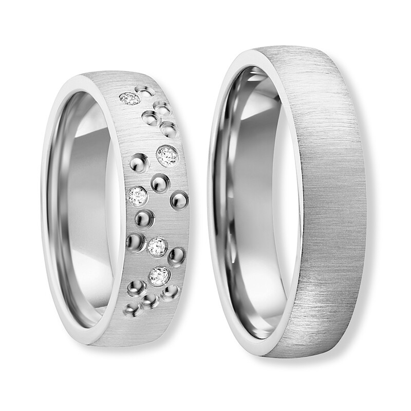 Freundschaftsringe Silber 925 Zirkonia Bedra 90059