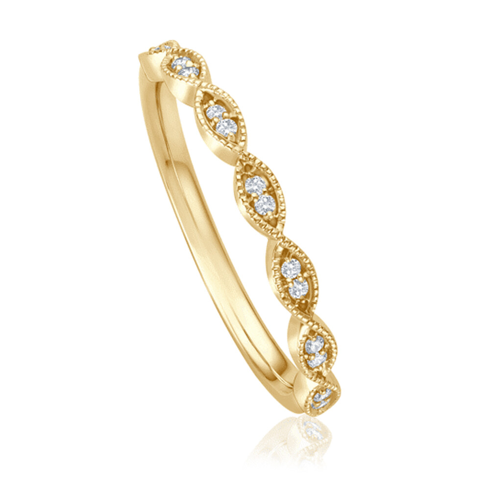 Diamantring Perline Gelbgold bella luce EH005944