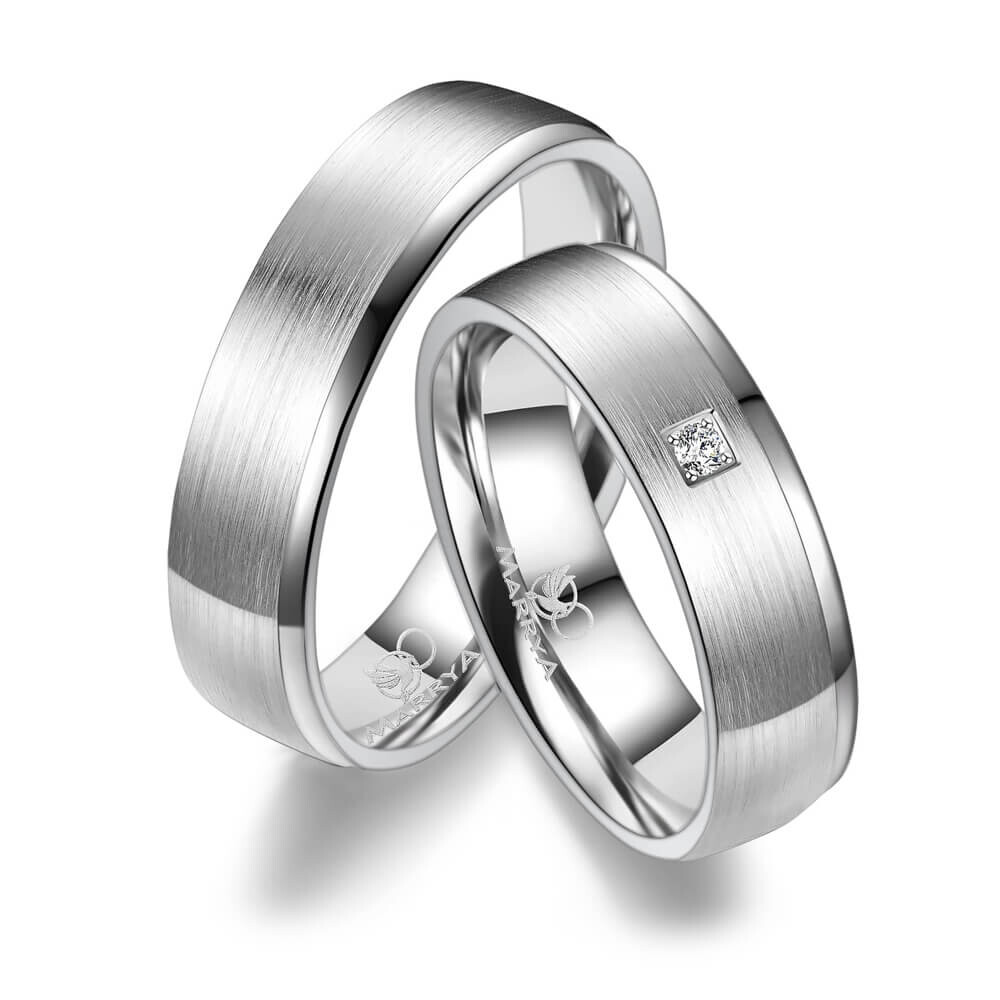 Trauringe Partnerringe Silber 925 Marrya SI-02