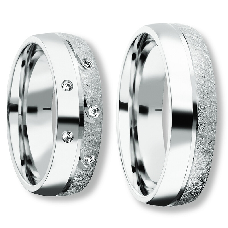 Freundschaftsringe Silber 925 Zirkonia Bedra 90053