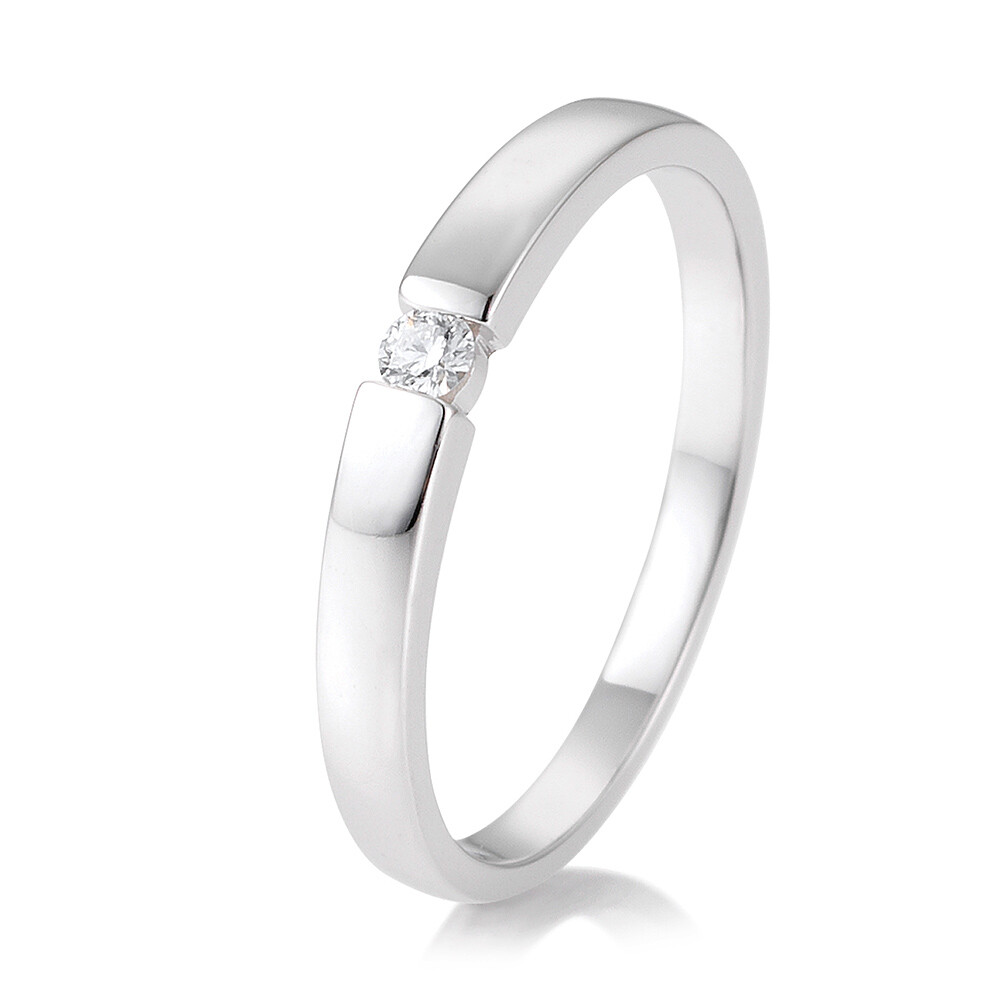 Verlobungsring Spann Platin BR106 Brillant