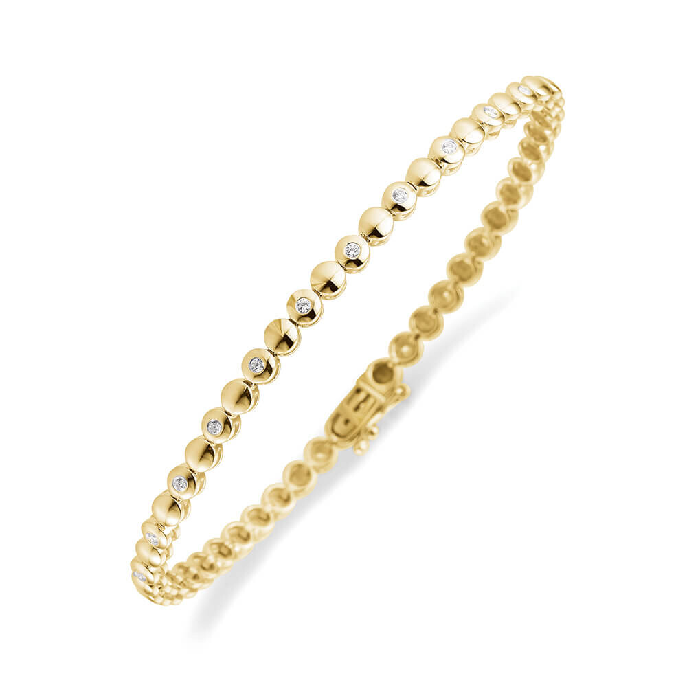 Breuning Brillantarmband aus Gelbgold