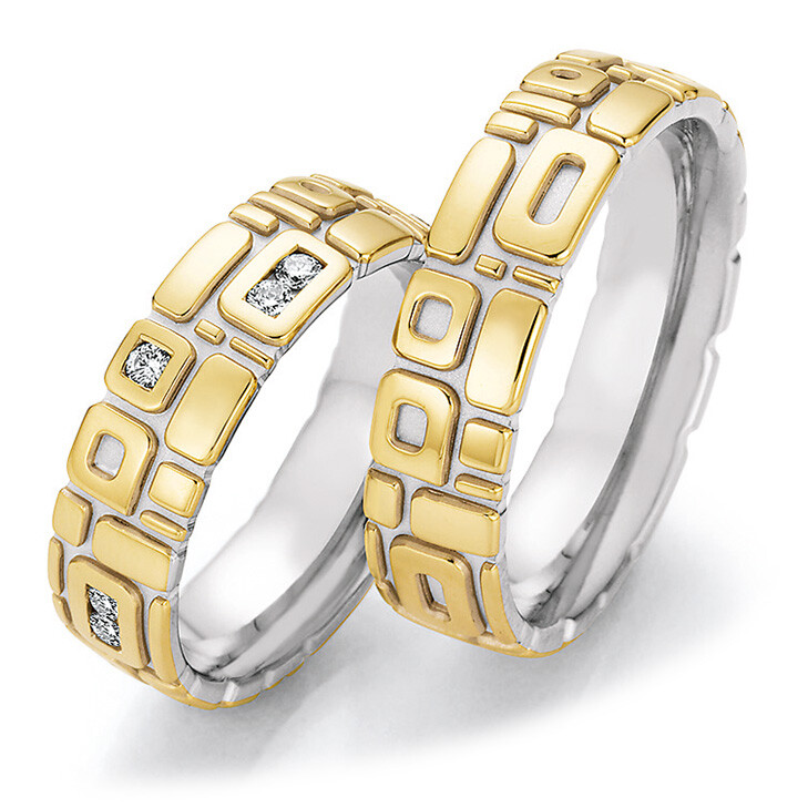 Collection Ruesch Trauringe Bicolor 66/65030 & 66/65040