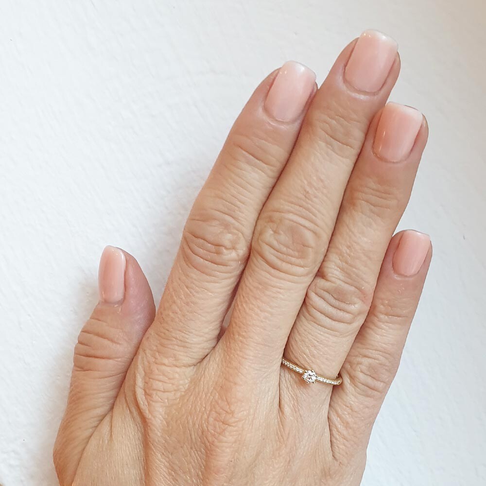 Breuning Verlobungsring Gelbgold 585 Brillant 6er Krappe Verschnitt 41/05804