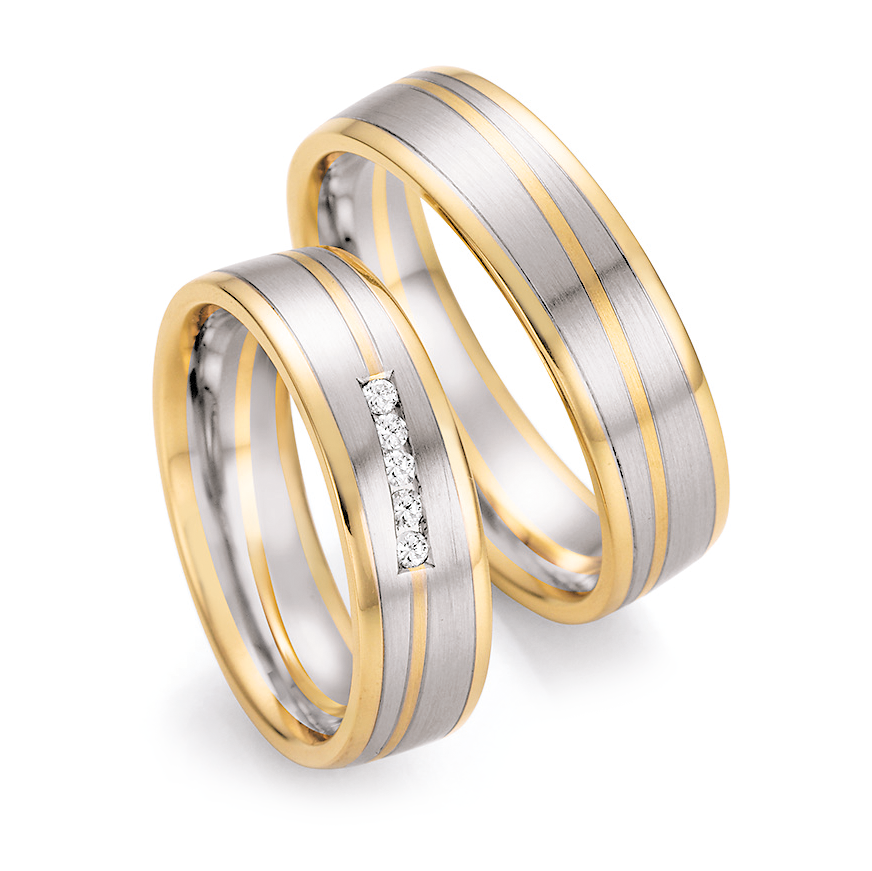 Trauringe Bicolor Honeymoon Ruesch 66/42030 & 66/42040