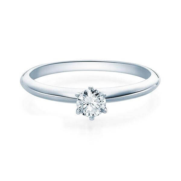 Verlobungsring Weißgold 585/- zus. 0,300 ct, tw, si - RU-1568-7