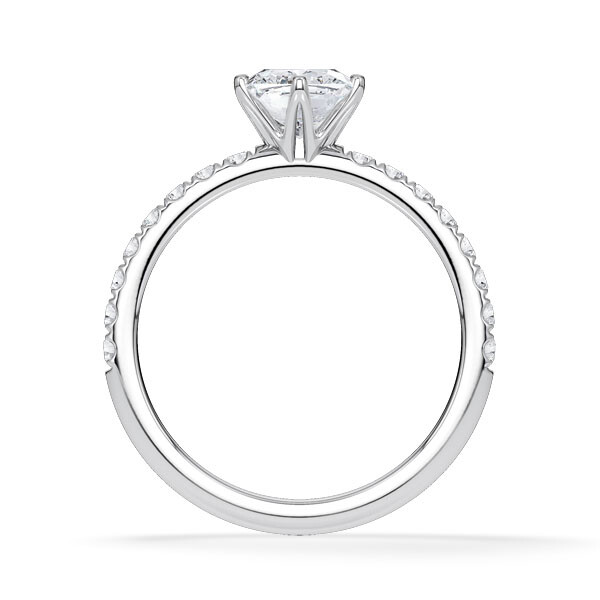 Hollywood Ring Cushion Platin Rubin 1880