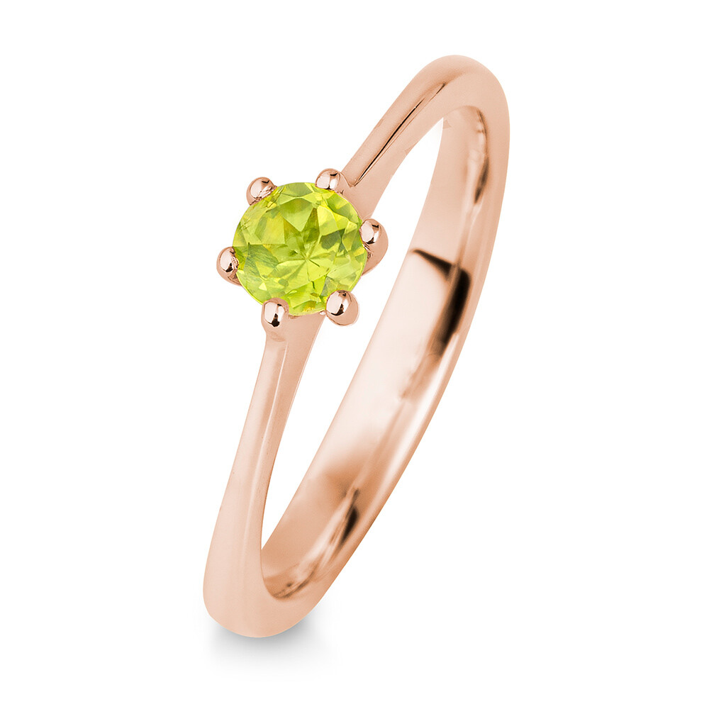 Verlobungsring mit Peridot BR197-0 Rotgold