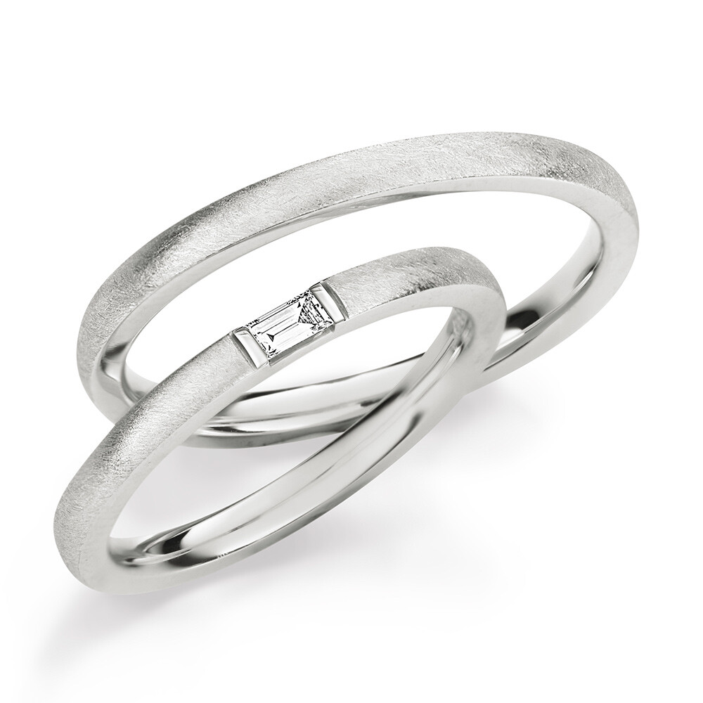 Max Kemper Trauringe Silber 925 Baguette 70413